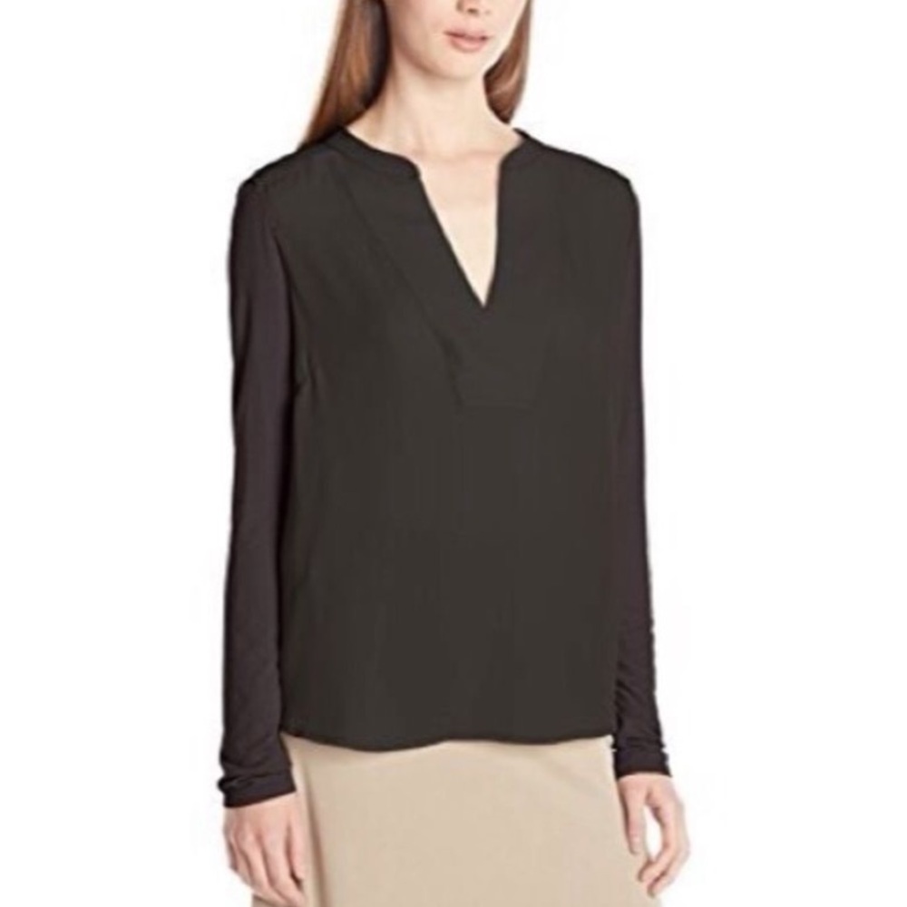BCBGMaxAzira Maclura blouse, XS, Black